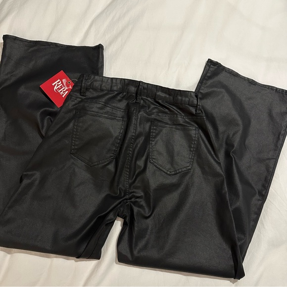 Reba Coated Stretch Denim Jeans High Rise - Picture 2 of 9